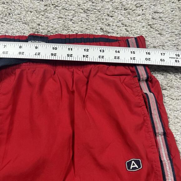 VTG Abercrombie & Fitch Track Pants Mens Medium Tech Pocket Ankle Zip Y2K Baggy - Picture 8 of 13